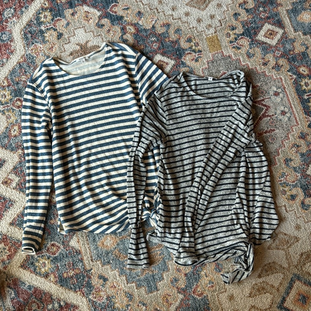 Set of 2 Stella&Dot striped tops. EUC
